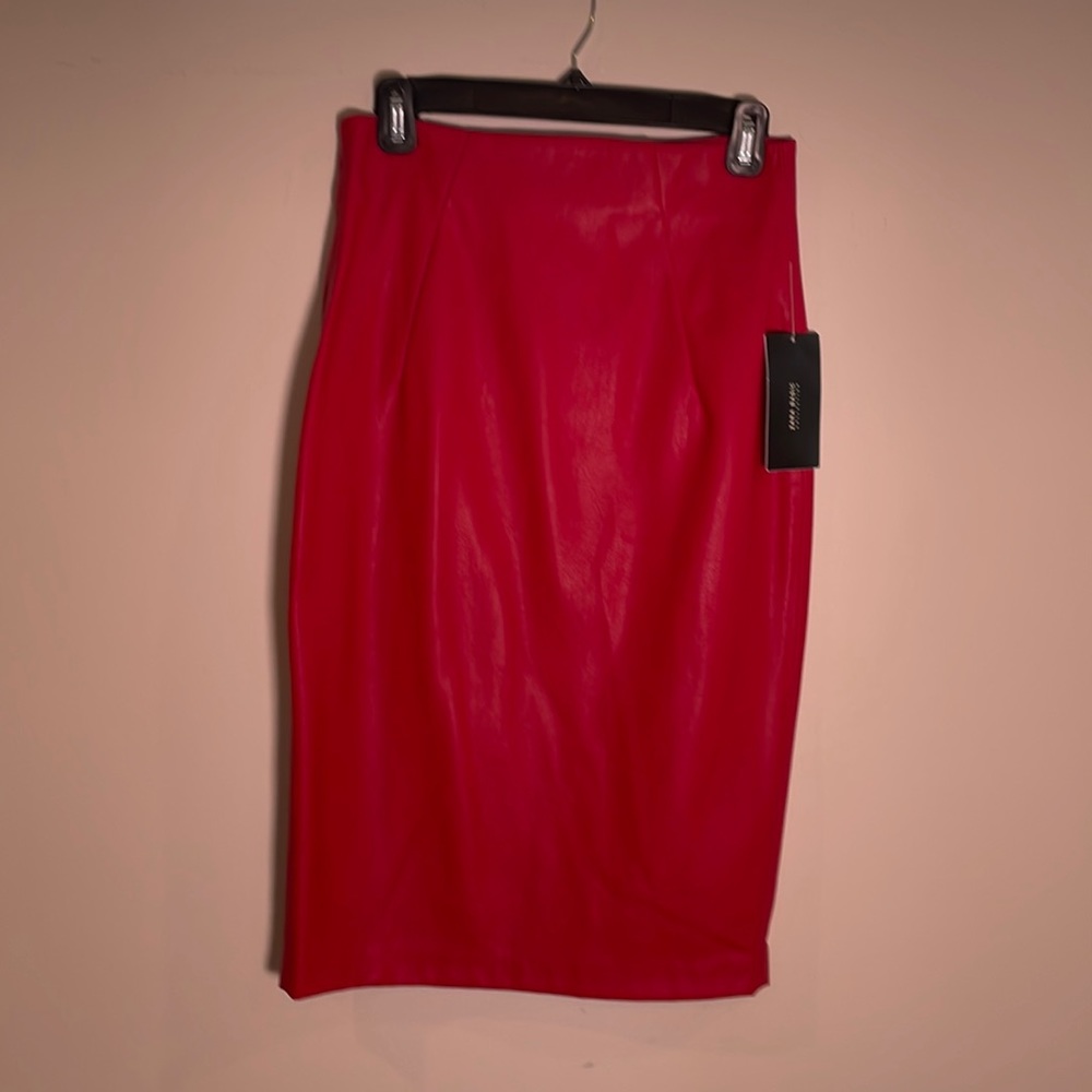 NWT Zara Faux Leather Pencil Skirt in Size S